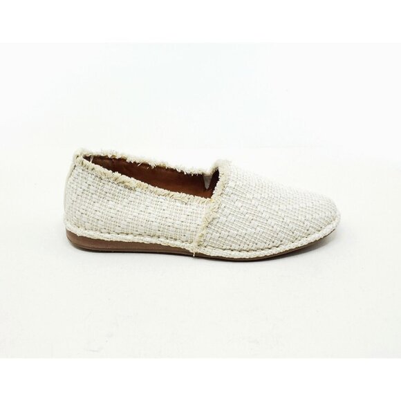 Frye Helena Fringe Slip On Flats White Ivory Womens Shoes US 6 B - Picture 4 of 6